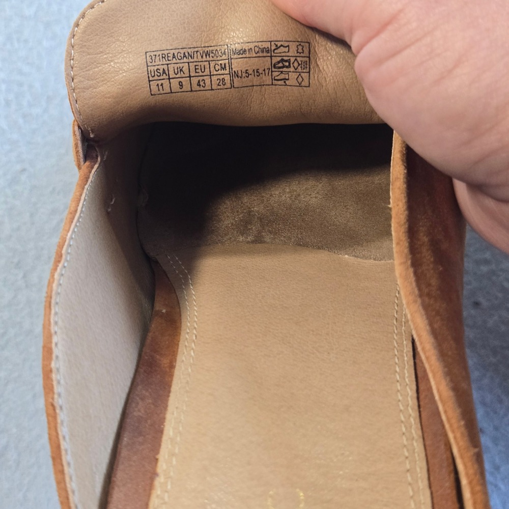 Vionic Reagan Mule Loafer Womens 11 Tan Suede Tassel Slip On Orthotic Support - Picture 8 of 10